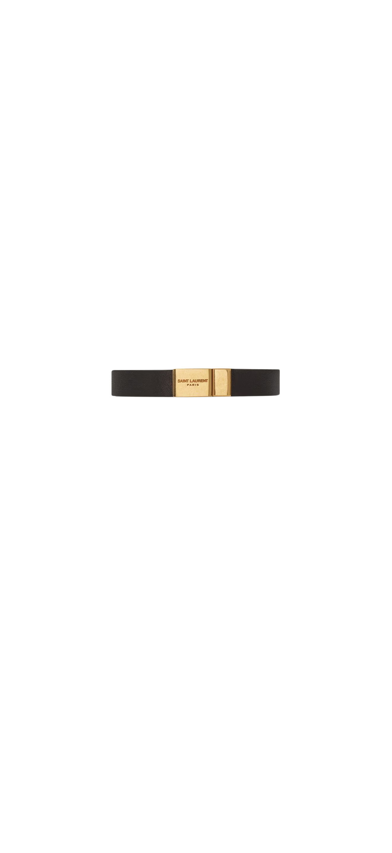 YSL leather bracelet